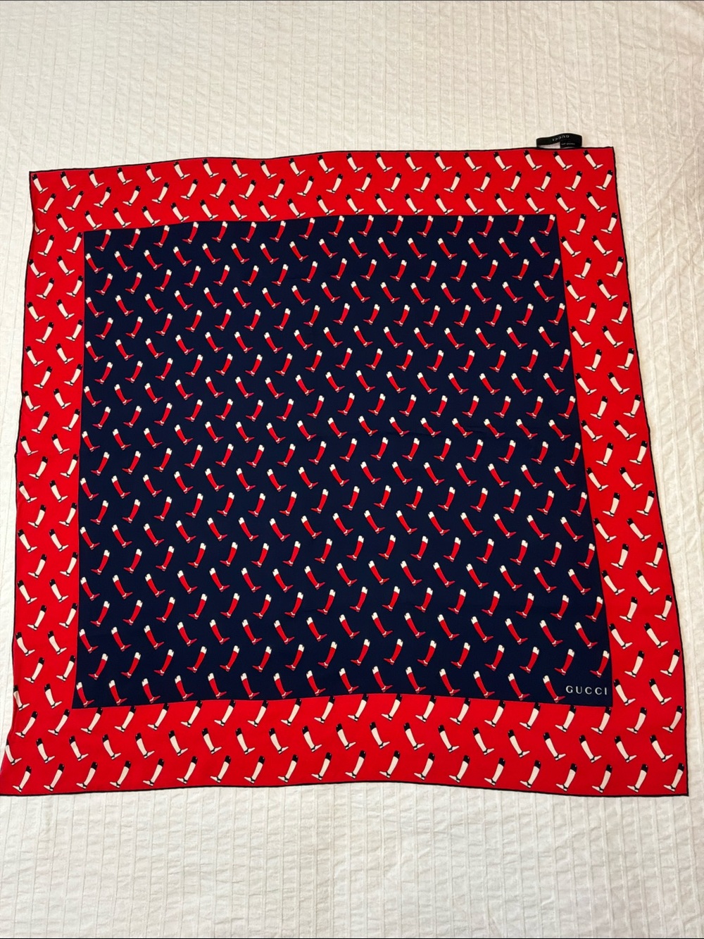 Vintage Gucci Silk Scarf -Equestrian theme